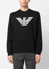Armani logo-print cotton sweatshirt