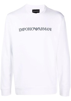 Armani logo-print crew-neck sweatshirt