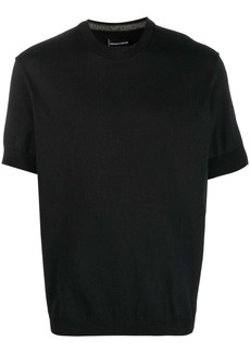 Armani logo-print neckline T-shirt