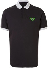 Armani logo print polo shirt