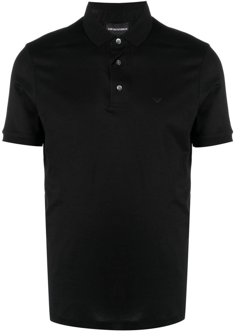 Armani logo-print polo shirt