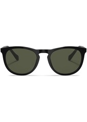 Armani logo-print round-frame sunglasses