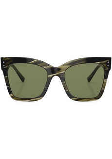 Armani logo-print square-frame sunglasses