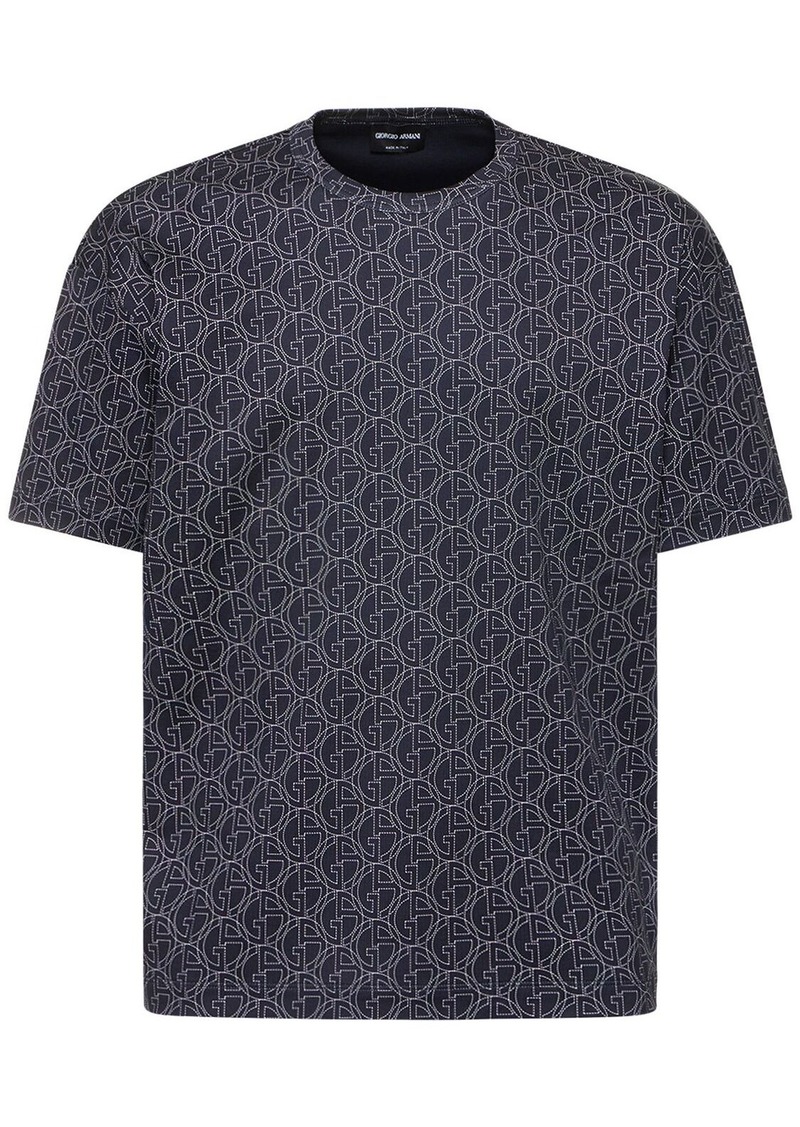 Armani Logo Printed Jersey T-shirt