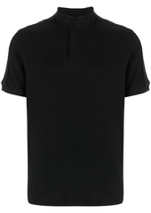 Armani logo-tape cotton polo shirt