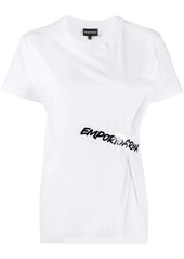Armani logo tape short-sleeved T-shirt