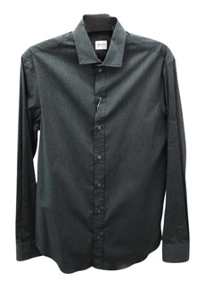 Armani Long Sleeve Button Down Shirt In Grey