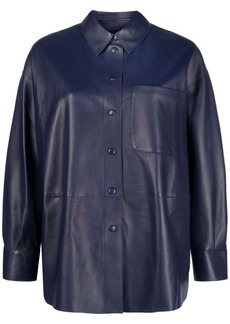 Armani long-sleeve leather shirt