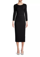 Armani Long-Sleeve Milano Jersey Midi-Dress