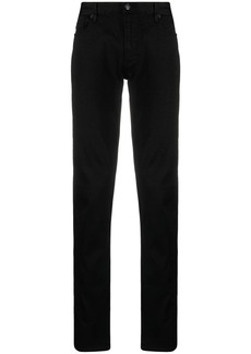 Armani low-rise stretch-cotton tapered chinos
