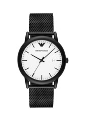 Armani Luigi Stainless Steel Mesh Bracelet Watch