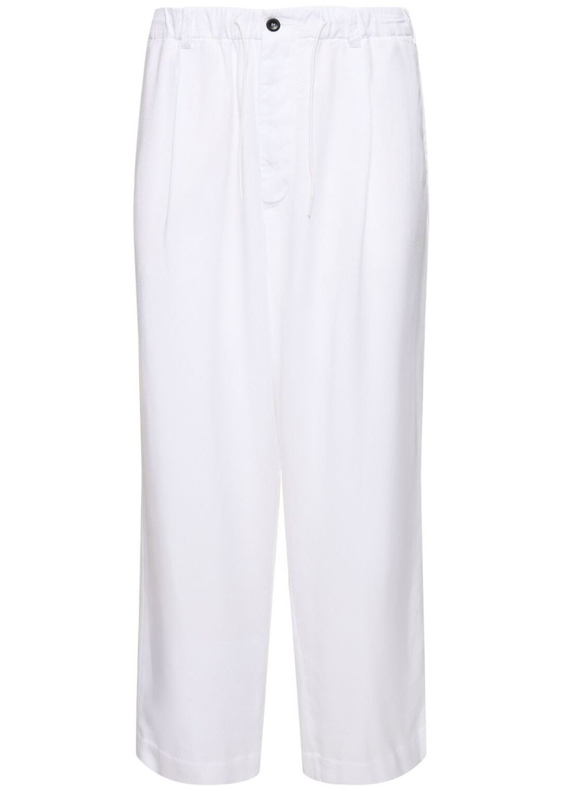 Armani Lyocell Elastic Waistband Pants