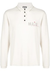 Armani main print polo shirt