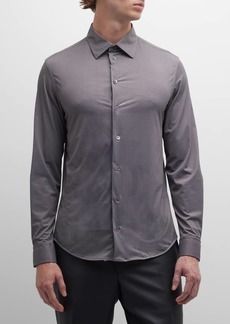 Armani Men's Micro-Print Stretch Sport Shirt