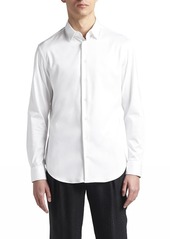 Armani Men's Stretch Jersey Sport Shirt, Off White