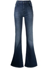 Armani mid-rise bootcut jeans