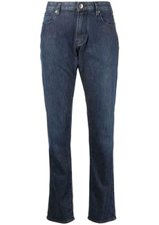 Armani mid-rise slim-cut jeans