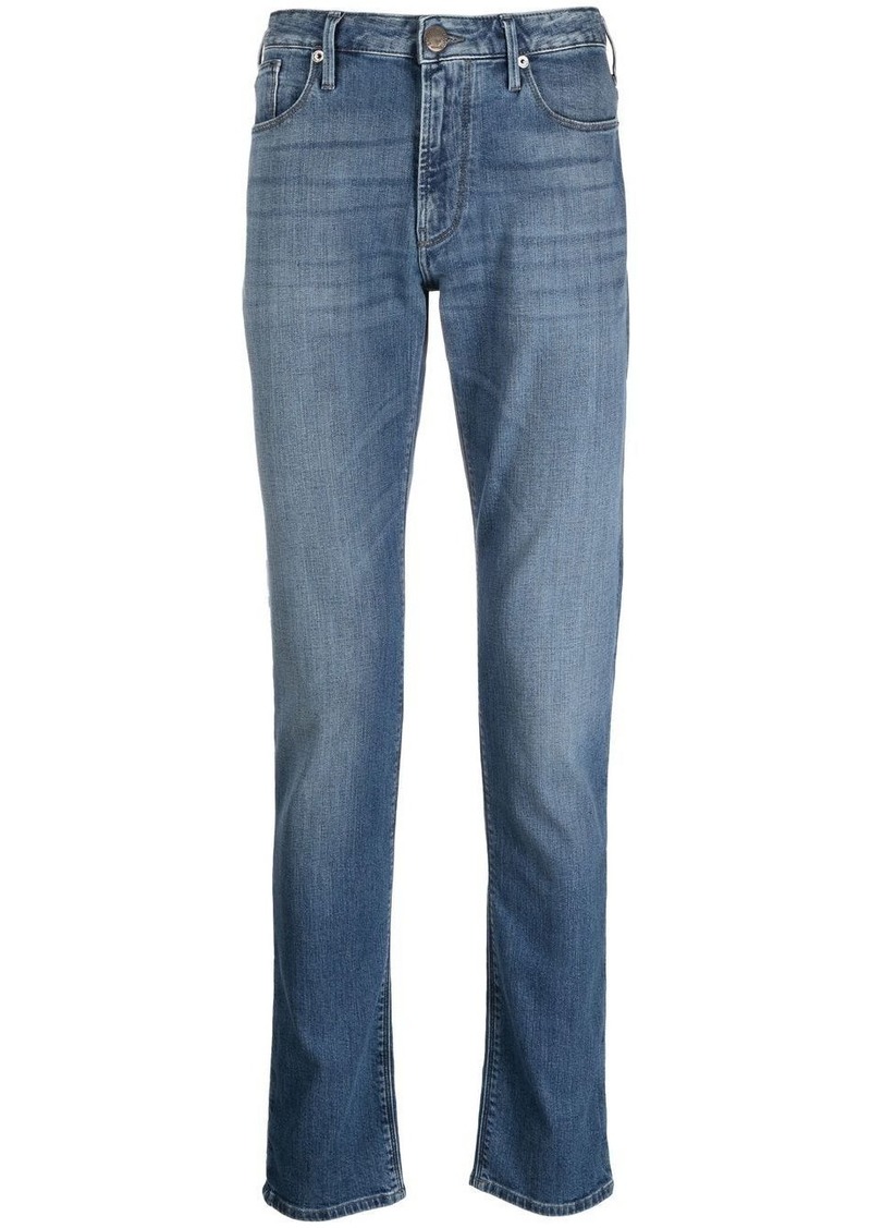 Armani mid-rise slim-fit jeans