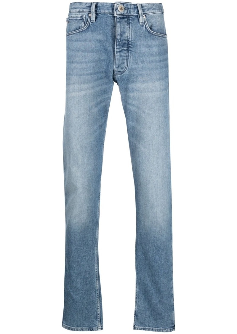 Armani mid-rise straight-leg jeans