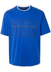 Armani multi logo print T-shirt