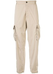 Armani multi-pocket elasticated cuff trousers