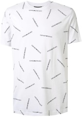 Armani multiple logo print T-shirt