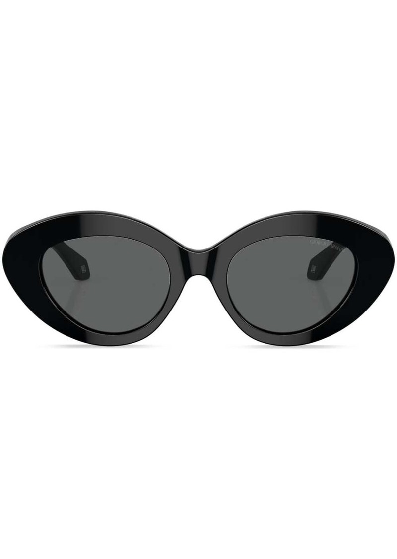 Armani oval-frame tinted-lenses sunglasses