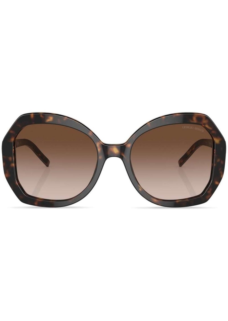 Armani oversized tinted-lenses sunglasses