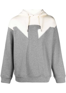 Armani panelled cotton hoodie