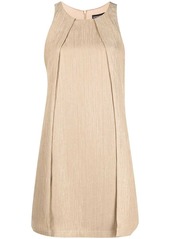 Armani pleat-detail sleeveless dress