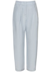 Armani Pleated Silk Crepe High Waist Pants