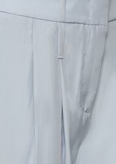 Armani Pleated Silk Crepe High Waist Pants