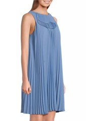 Armani Pleated Sleeveless Minidress