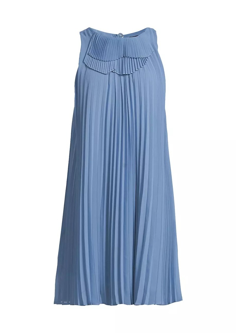 Armani Pleated Sleeveless Minidress