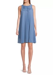 Armani Pleated Sleeveless Minidress