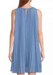 Armani Pleated Sleeveless Minidress