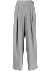 Armani pleated wide-leg trousers