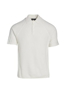 Armani Raglan Textured Polo Shirt