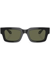 Armani rectangle-frame tinted-lenses sunglasses