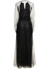 Armani Sequined Tulle Long Gown