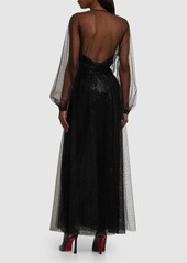 Armani Sequined Tulle Long Gown