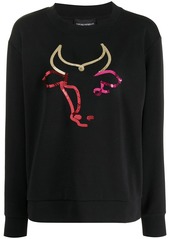 Armani sequinned bull sweatshirt