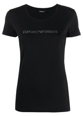 Armani short sleeve rhinestone embellished T-shirt