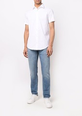 Armani short-sleeved poplin shirt