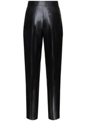 Armani Silk & Linen High Waist Straight Pants