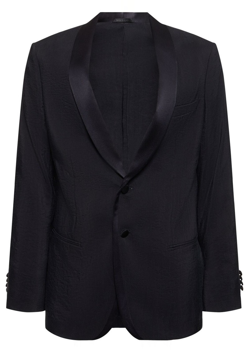 Armani Silk Blend Tuxedo Jacket