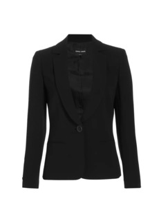 Armani Silk Button-Front Blazer