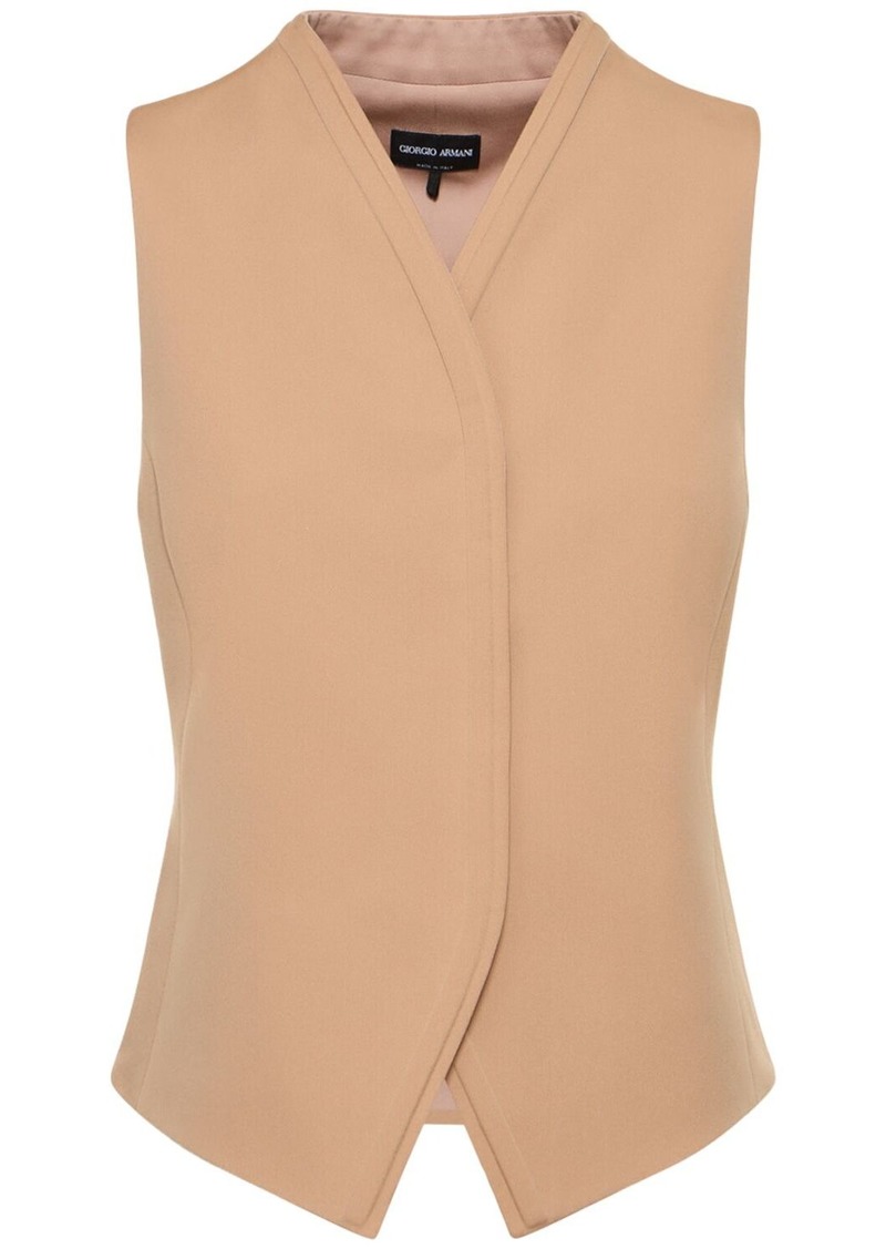 Armani Silk Crepe Vest