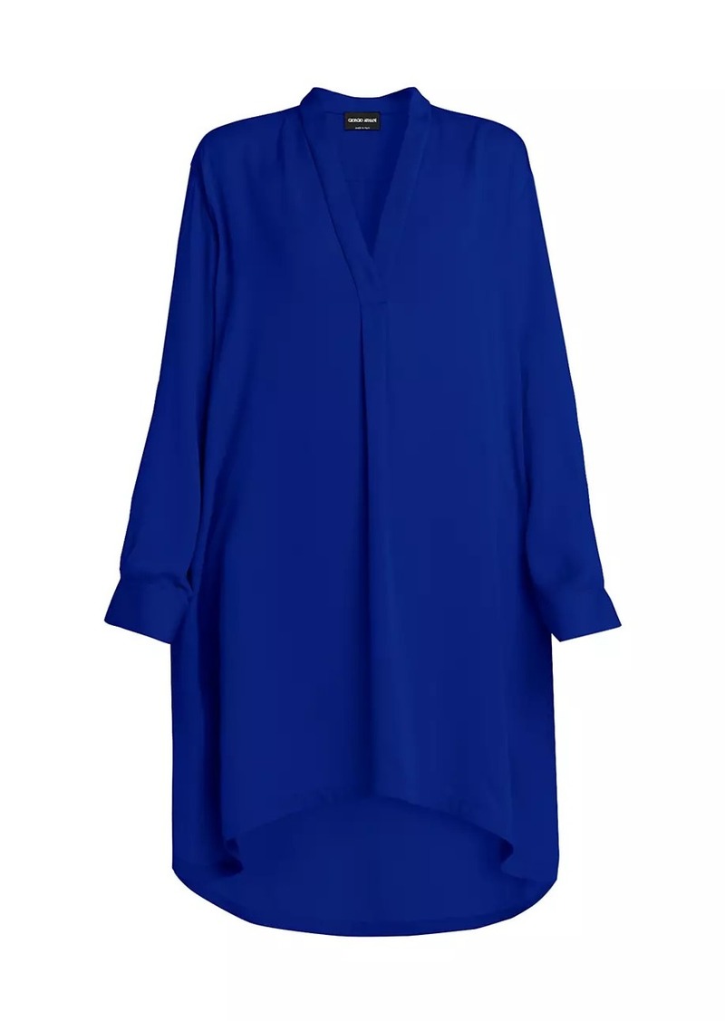 Armani Silk Georgette Tunic Blouse