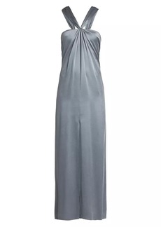 Armani Silk Halterneck Column Gown